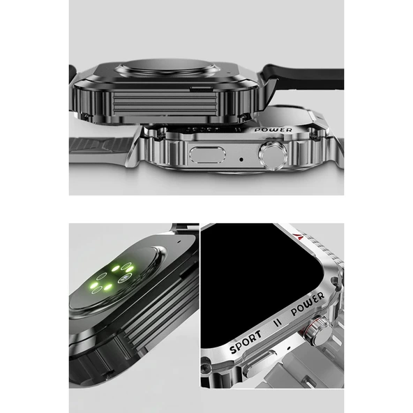 Joko Od3 2.1 İnç Ips Ekran Ip68 Su Geçirmez Konuşma Ve Nfc Özellikli Akıllı Saat - Gümüş - Resim 3
