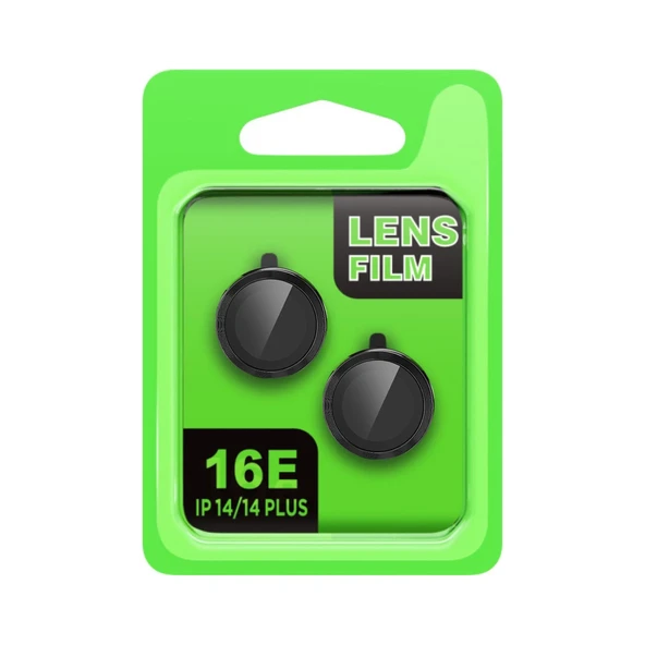 Apple İphone 16e Raze Metal Kamera Lens - Siyah ürün görseli 1