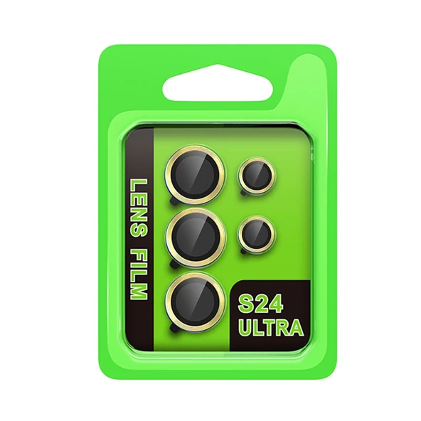 Samsung Galaxy S24 Ultra Raze Metal Kamera Lens - Sarı ürün görseli 1