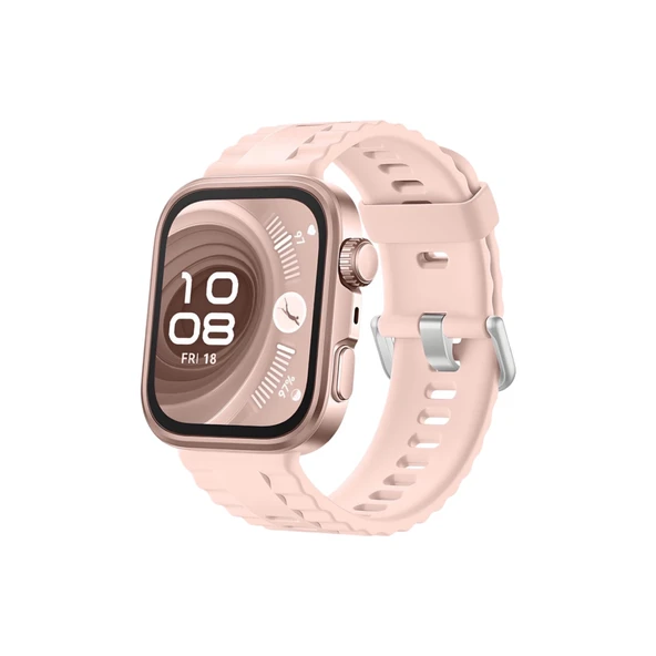 Huawei Fit 4 Nova Silikon Kordon - Pembe ürün görseli 1