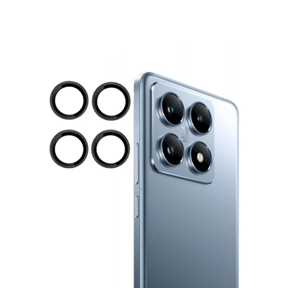 Joko Xiaomi Mi 14t Pro Pvd Metal Kamera Lens - Siyah ürün görseli 1