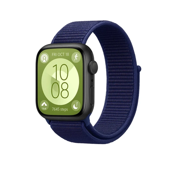 Huawei Fit 4 Hasırlı Cırtcırtlı Kordon - Lacivert-mürdüm ürün görseli 1