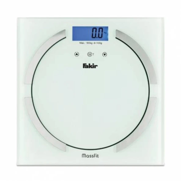 Fakir Massfit Beyaz Cam Dijital Vücut Analiz Baskülü