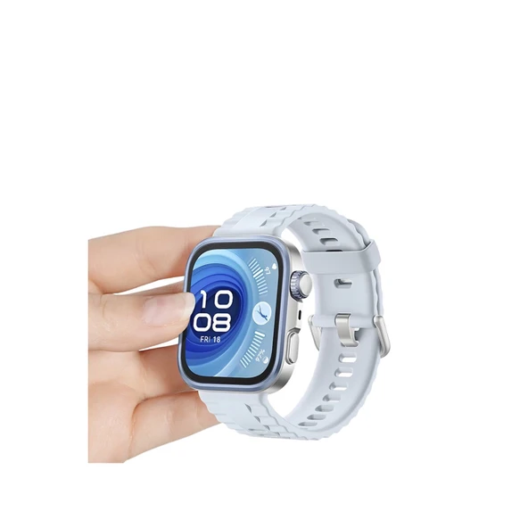 Huawei Fit 4 Nova Silikon Kordon - Lila - Resim 2