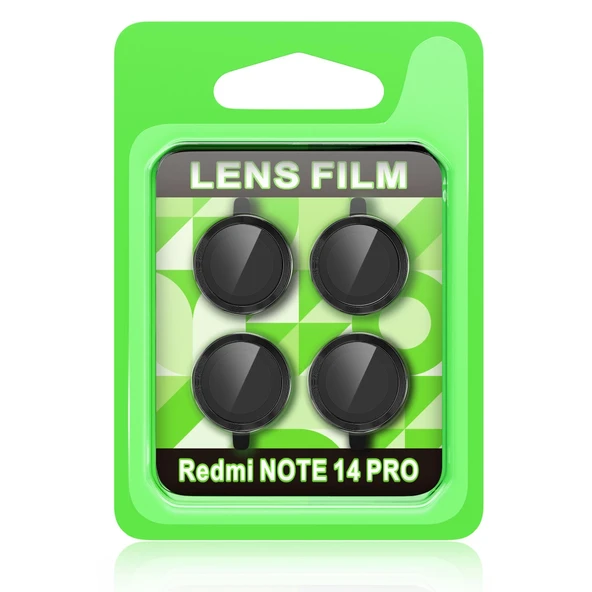 Xiaomi Redmi Note 14 Pro 5g Raze Metal Kamera Lens - Siyah ürün görseli 1
