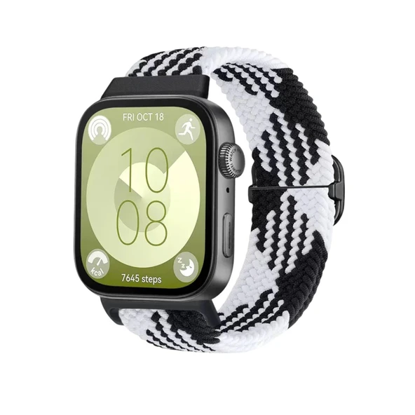 Huawei Fit 4  Kordon - Siyah-beyaz ürün görseli 1