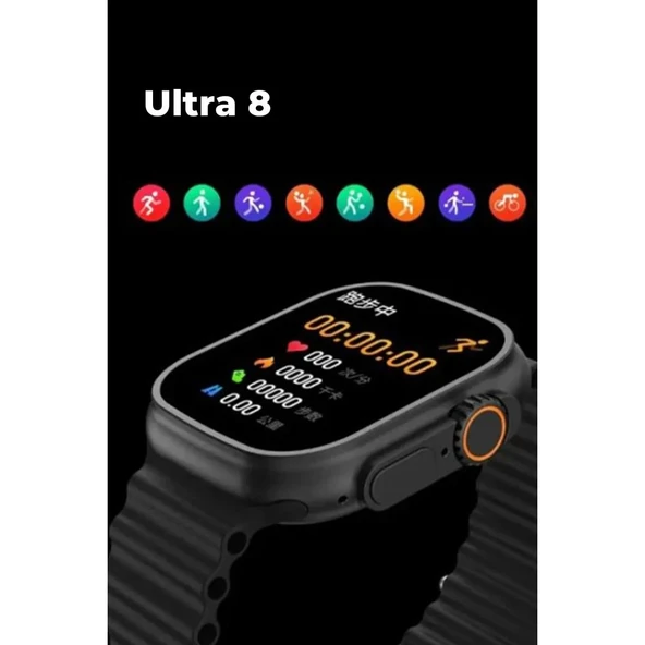 Joko Ultra 8 2.1 İnç Ips Ekran Konuşma Ve Nfc Özellikli Akıllı Saat - Siyah - Resim 3