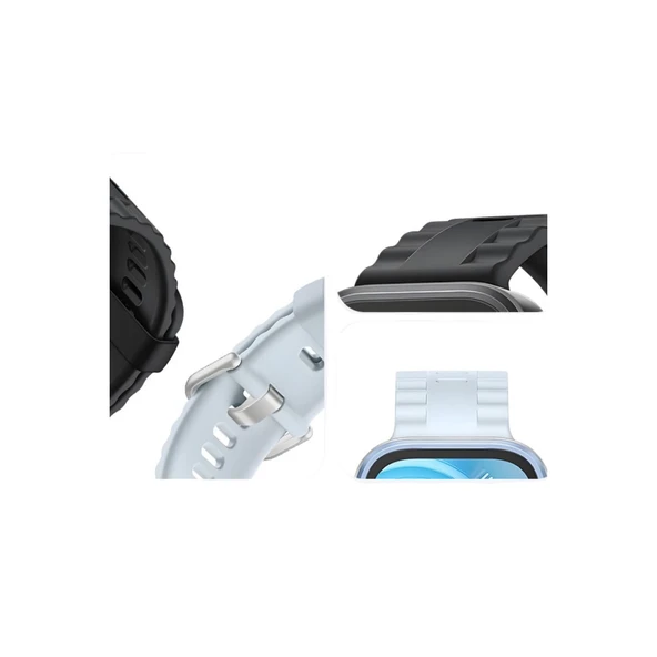 Huawei Fit 4 Nova Silikon Kordon - Lila - Resim 4