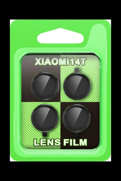 HarmonyAura Xiaomi Mi 14T Raze Metal Kamera Lens - Siyah ürün görseli 1