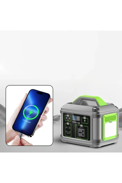 HarmonyAura CN05 Powerbank 600W 128.000 mAh Kamp Şarj 60W PD - Siyah - Resim 4