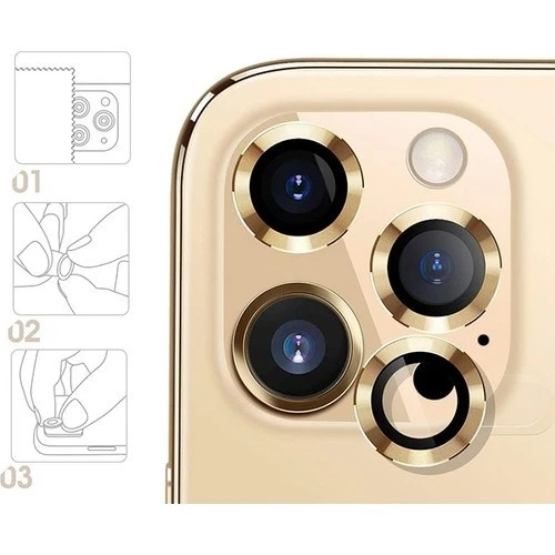 Logis Apple İphone 13 Pro Renkli Kamera Lens Koruma Camı 3lü - 4