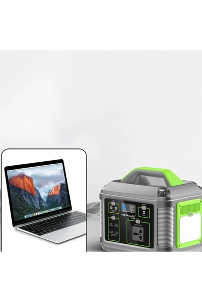 HarmonyAura CN05 Powerbank 600W 128.000 mAh Kamp Şarj 60W PD - Siyah - Resim 6