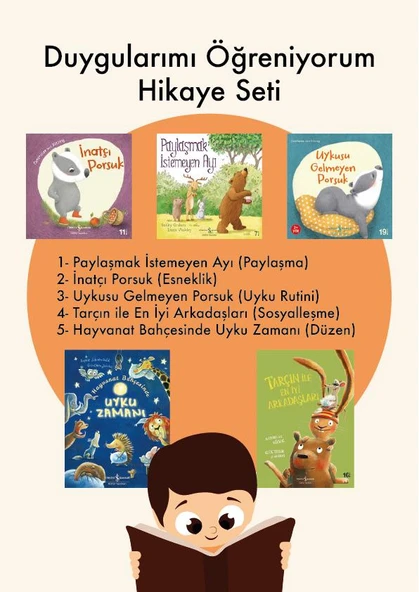 Duygularımı Öğreniyorum Hikaye Seti (5 Kitap) ürün görseli 1