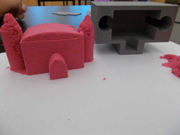 Kinetik Kum Kale Kalıbı Oyun Hamuru Kalıp Gri - 2