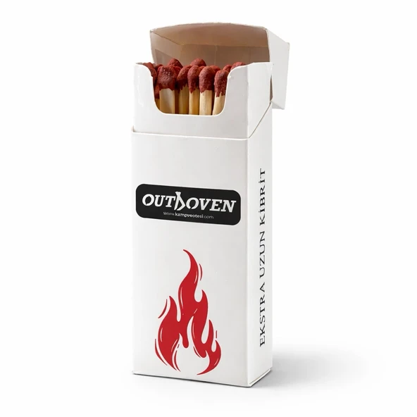 Outdoven KINDLE – Uzun Yanışlı Güvenli Çıra Kibrit (30’lu) ürün görseli 1