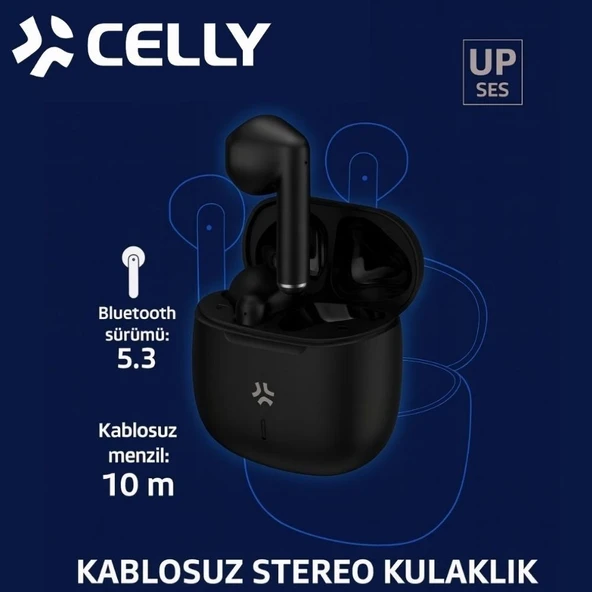 CELLY BUZ2 TWS Tam Kablosuz Bluetooth 5.3 Dokunmatik Kulak İçi Kulaklık Type-C Girişli - Resim 8