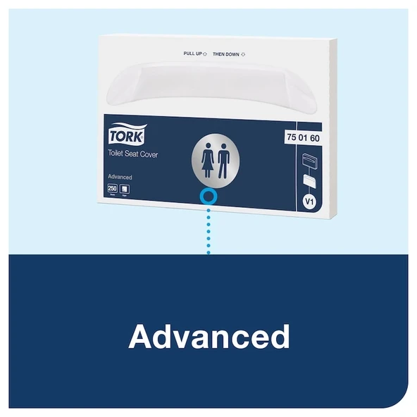 Tork 344080 Klozet Kapağı Örtüsü Dispanseri Beyaz - Resim 3