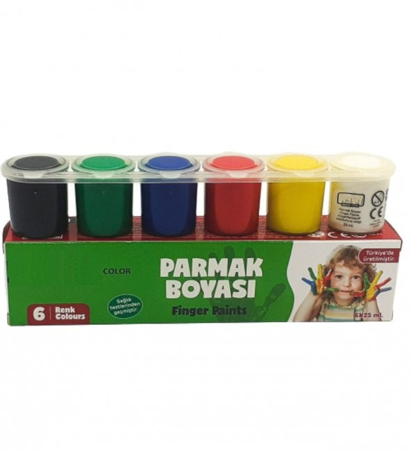 Hayal Sepeti Parmak ve Yüz Boyası 6 Renk 6x25mm