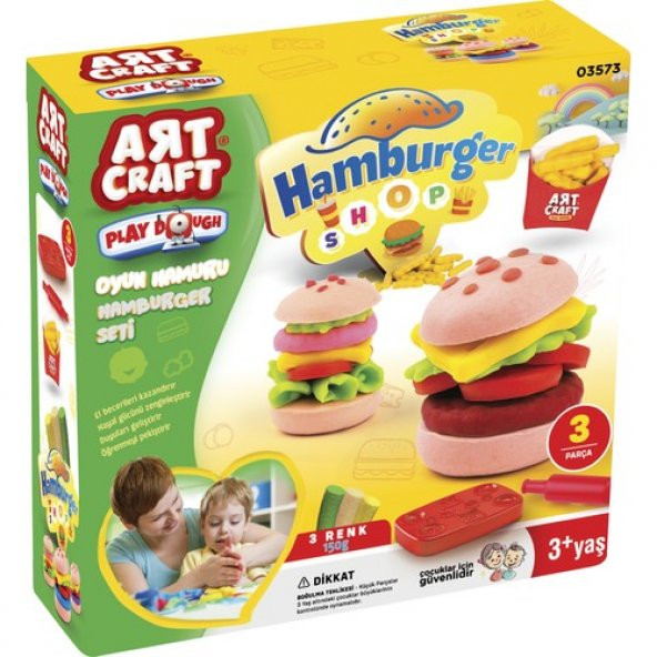 Art Craft Hamburger Oyun Hamuru Seti 150 gr