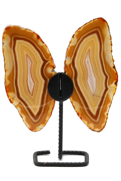 Akik Doğal Taş Standlı Kelebek Parça - 141 Gr. ürün görseli 1