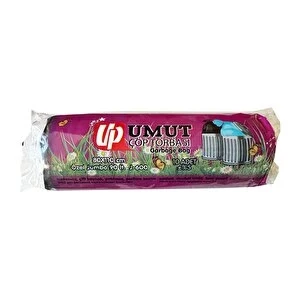 Umut SK006896 Jumbo Boy Siyah Çöp Poşeti 400 gr, 80*110 cm, 10*10 Rulo ürün görseli 1