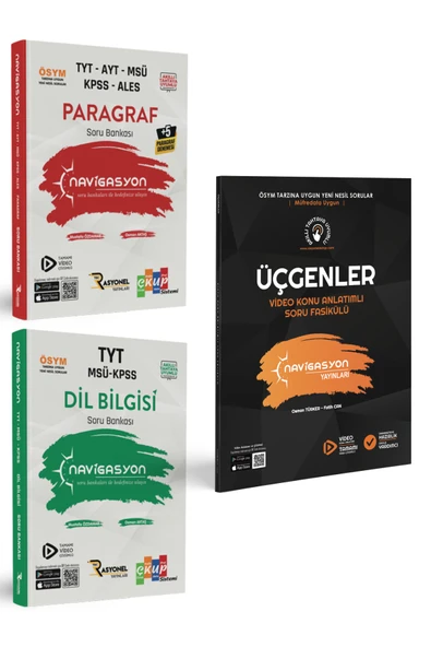 TYT-AYT Paragraf - Dil Bilgisi -Konu Anlatımlı Üçgen Soru Bankaları ürün görseli 1