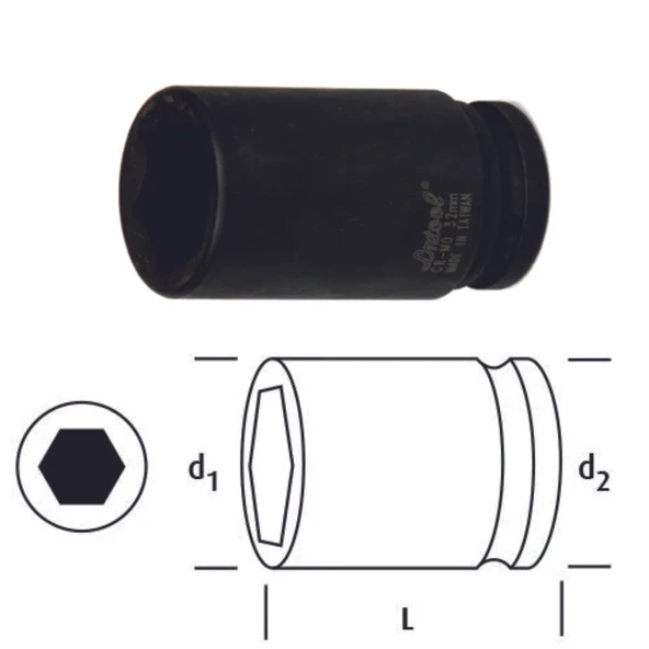 OSAKA LN12S10 LOKMA 1/2" 10 mm ürün görseli 1