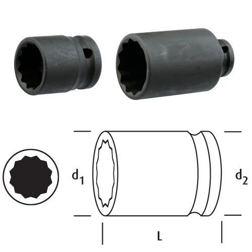 OSAKA LN12Y09 YILDIZ LOKMA 1/2" 9 mm ürün görseli 1