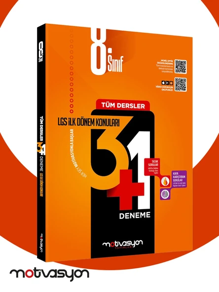 Motivasyon 8. Sınıf Tüm Dersler 3+1 İlk Dönem Deneme ürün görseli 1