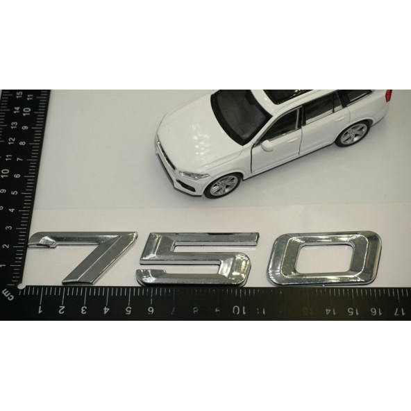 Bmw 750 Bagaj Krom ABS 3M 3D Yazı Logo Orjinal Ürün - 6