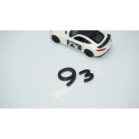 DK Tuning Saab 93 Bagaj Parlak Siyah ABS Logo Amblem Arma - Resim 2