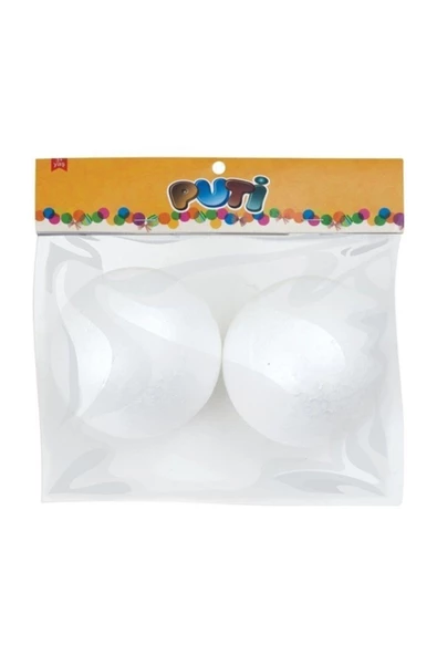 Puti Köpük Top 10 CM 2 Li Paket