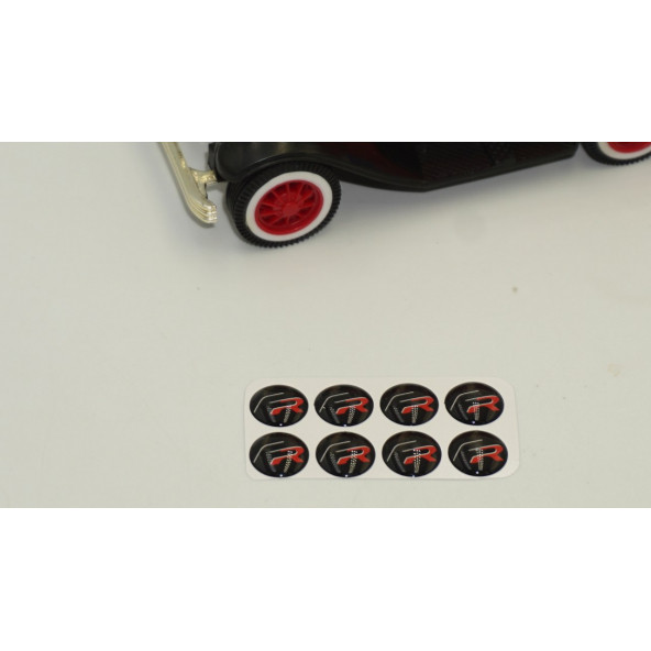Seat FR Logo Jant Torpido Direksiyon 11mm Damla Sticker Logo Seti - 4
