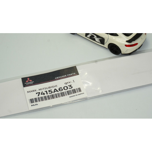 DK Mitsubishi Ön Kaput Ve Bagaj 3M 3D ABS Siyah Yazı Logo - 5