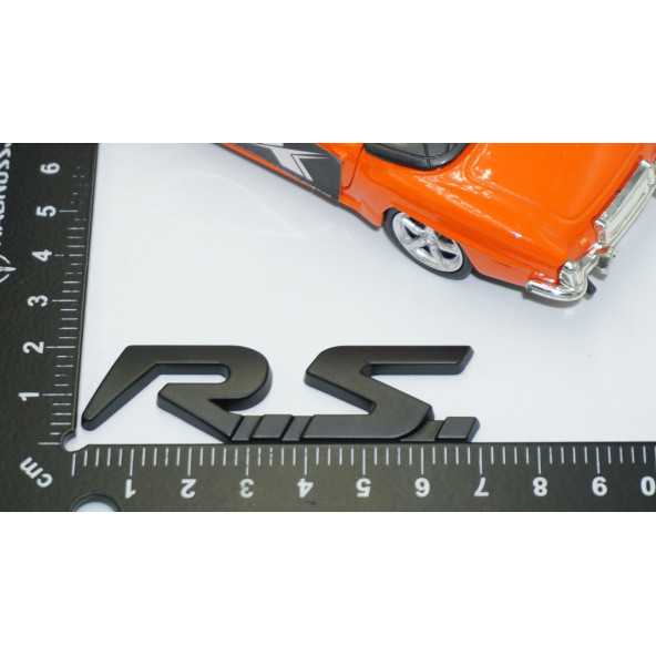 DK Tuning RS Bagaj 3M Siyah Metal Logo Arma Renault İle Uyumlu - 5