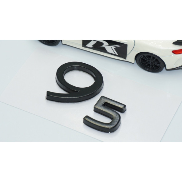 DK Tuning Saab 95 Bagaj Parlak Siyah ABS Logo Amblem Arma - 3