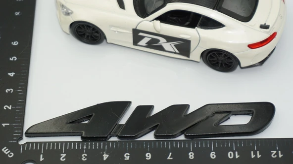 DK Tuning Arazi Off Road 4WD Siyah ABS Yazı Logo Amblem - Resim 2