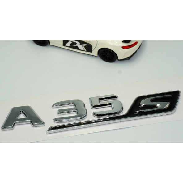 DK Benz A 35S Bagaj Krom Siyah ABS 3M 3D Yazı Logo - 3