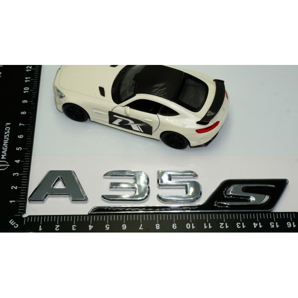 DK Benz A 35S Bagaj Krom Siyah ABS 3M 3D Yazı Logo - 4