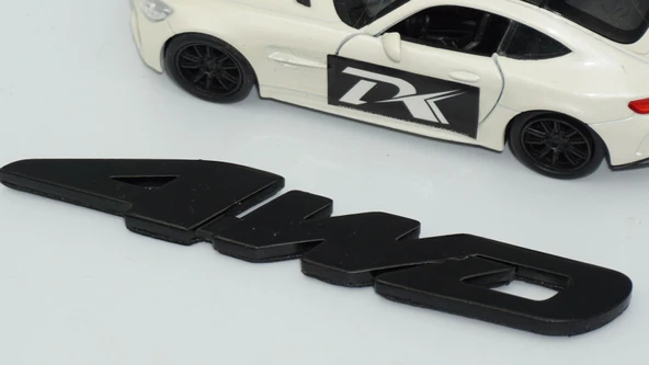 DK Tuning Arazi Off Road 4WD Siyah ABS Yazı Logo Amblem - Resim 4
