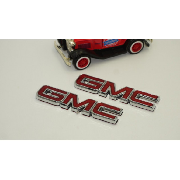 GMC 3M 3D Krom ABS Çamurluk Yanı Logo Arma Seti - 3