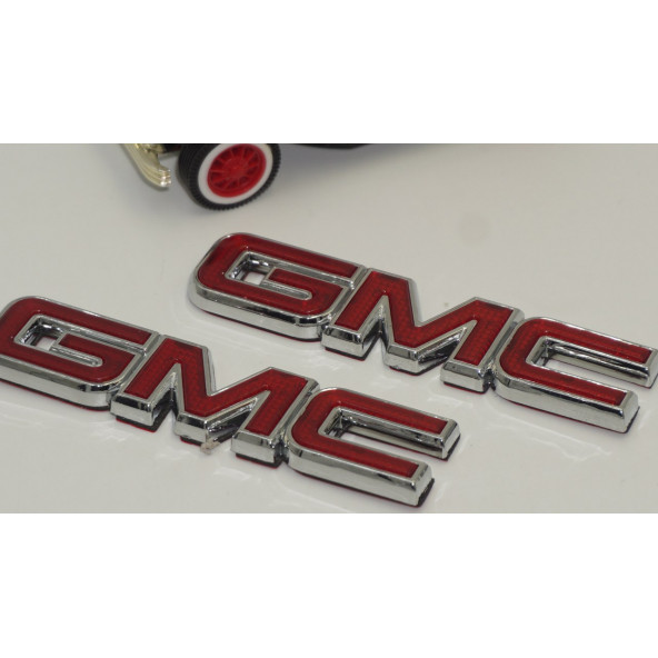 GMC 3M 3D Krom ABS Çamurluk Yanı Logo Arma Seti - 4