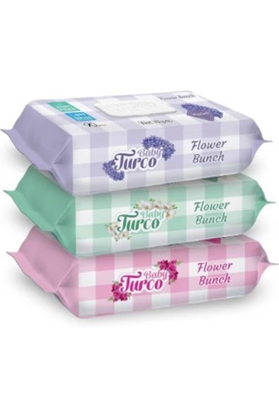 MATMEL Baby Turco Islak Mendil 90'Lı Flower Bunch 2 Adet