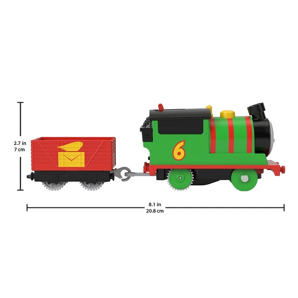 Orjinal Fisher Price Thomas ve Arkadaşları Motorlu Büyük Trenler PERCY Thomas Pilli Motorlu Tren - Resim 2