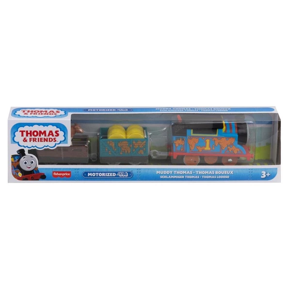 Orjinal Fisher Price Thomas ve Arkadaşları Motorlu Vagonlu Büyük Trenler Motorized MUDDY THOMAS - Resim 5