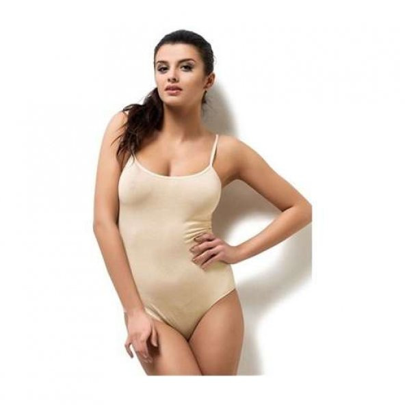 Berrak 2082 Likralı İnce Askılı Çıtçıtlı Body - 3