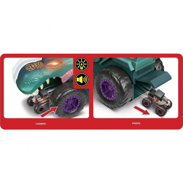 Orjinal Hot Wheels Monster Trucks Araba Yiyen Mega Wrex GYL13 - 3