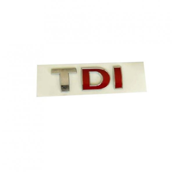 VW TDI İKİ KIRMIZI BAGAJ YAZISI LOGO ŞİLT 3B0853675AC