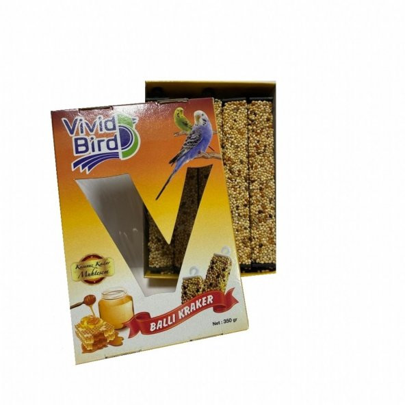 Vivid Bird Muhabbet Kuşları İçin Ballı Kuş Krakeri 10lu