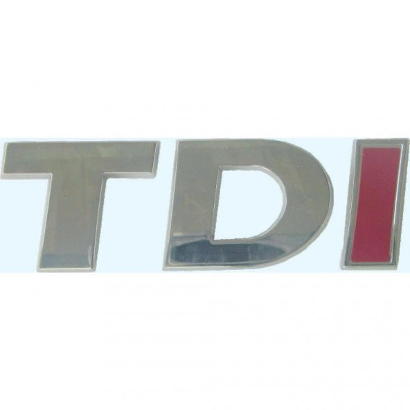 VW TDI YENİ MODEL TEK KIRMIZI BAGAJ YAZISI LOGO ŞİLT 5K0853675AP ürün görseli